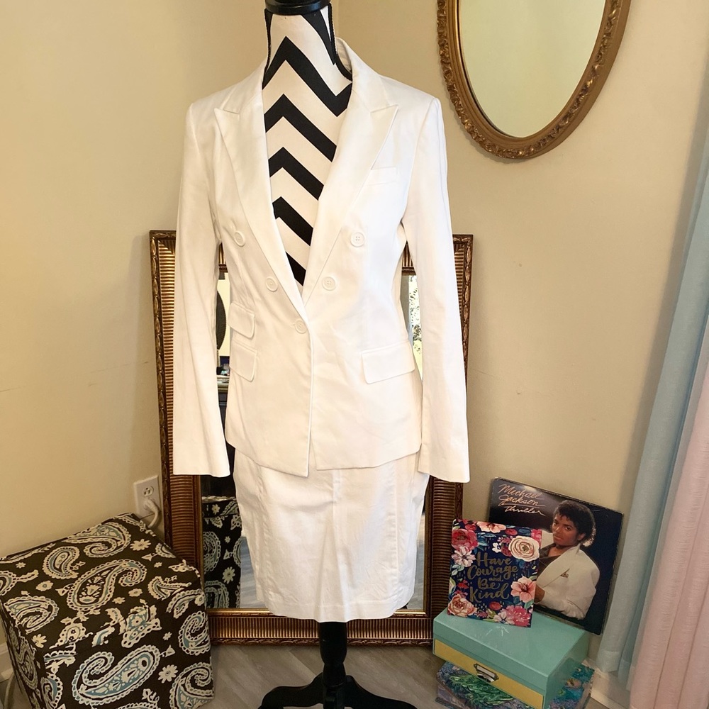 COPY - White 2 Piece Set ( Blazer & Pencil Skirt)